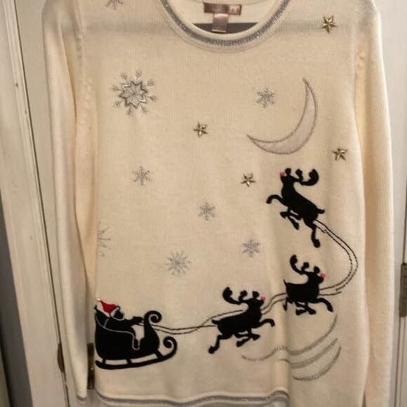 White Stag White Christmas Sweater Size XL - Picture 1 of 4